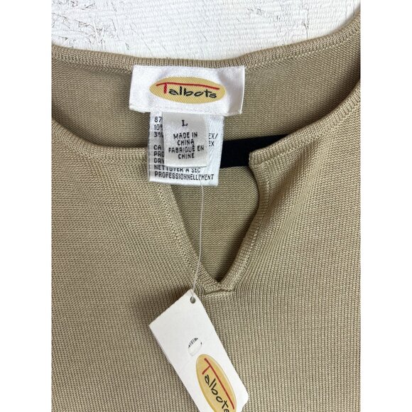 NWT Talbots Women's Long Sleeve Split Neck Sweater Top L Silk Blend- Lot of 3 - Picture 3 of 12